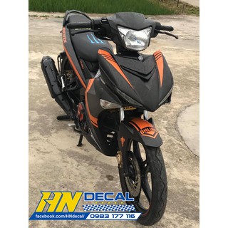 Tem trùm exciter 150 đen chỉ cam