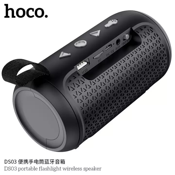 Loa Bluetooth Mini Hoco DS03 âm thanh chuẩn bass cự hay có đèn pin vô cùng tiện lợi