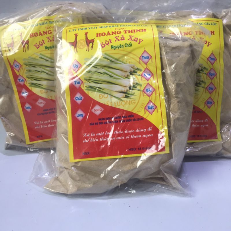 Bột sả nguyên chất gói 500g, thơm đúng vị, nguyên liệu ướp tuyệt vời