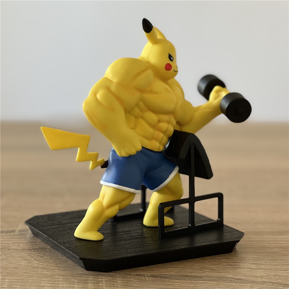 Mô hình pikachu tập gym siêu lực sỹ hàng mới