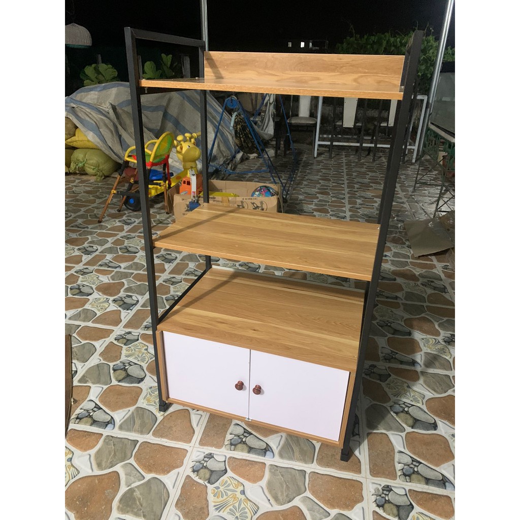 𝐌IỄN PHÍ SHIP Kệ Lò Vi Sóng 4 Tầng Có Tủ Cực Hot