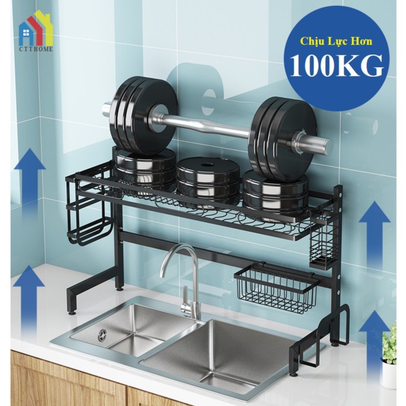 Kệ Tủ Úp Chén Đĩa Bát Trên Bồn Rửa Đa Năng - Siêu Cứng Chắc - Chống Gỉ Sét - Bảo Hành 2 Năm