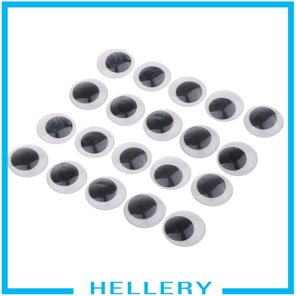 Mắt Giả Bằng Nhựa Màu Đen Kích Thước 6mm Đến 30mm Dùng Để Làm Đồ Thủ Công