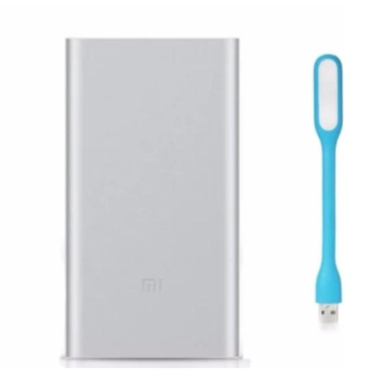 Pin sạc dự phòng Xiaomi Power Bank Gen 2 10000mAh (Đen) tặng đèn USB