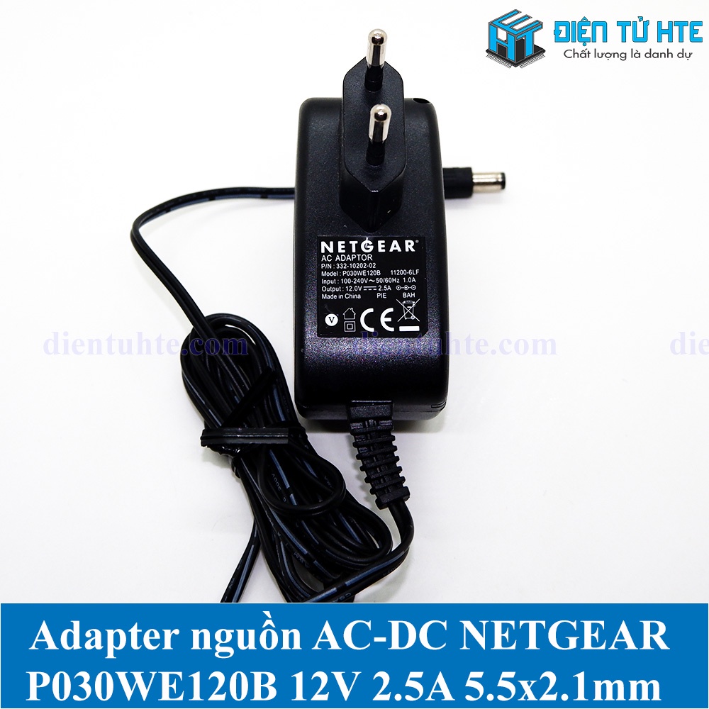 Adapter nguồn AC-DC NETGEAR P030WE120B 12V 2.5A Jack 5.5x2.1mm DC