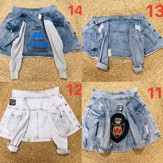 Áo khoác jean nữ dáng lửng