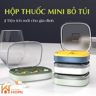 [Xả kho] Hộp đựng thuốc mini chia 6 ngăn | 4 ngăn chống ẩm tiện dụng | đủ màu sắc | hàng chất lượng cao
