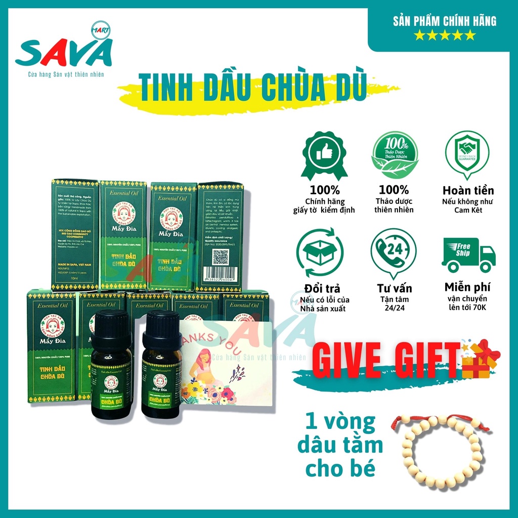 Tinh dầu Chùa Dù phòng cảm cùm 100% tiện dụng gia đình cần có