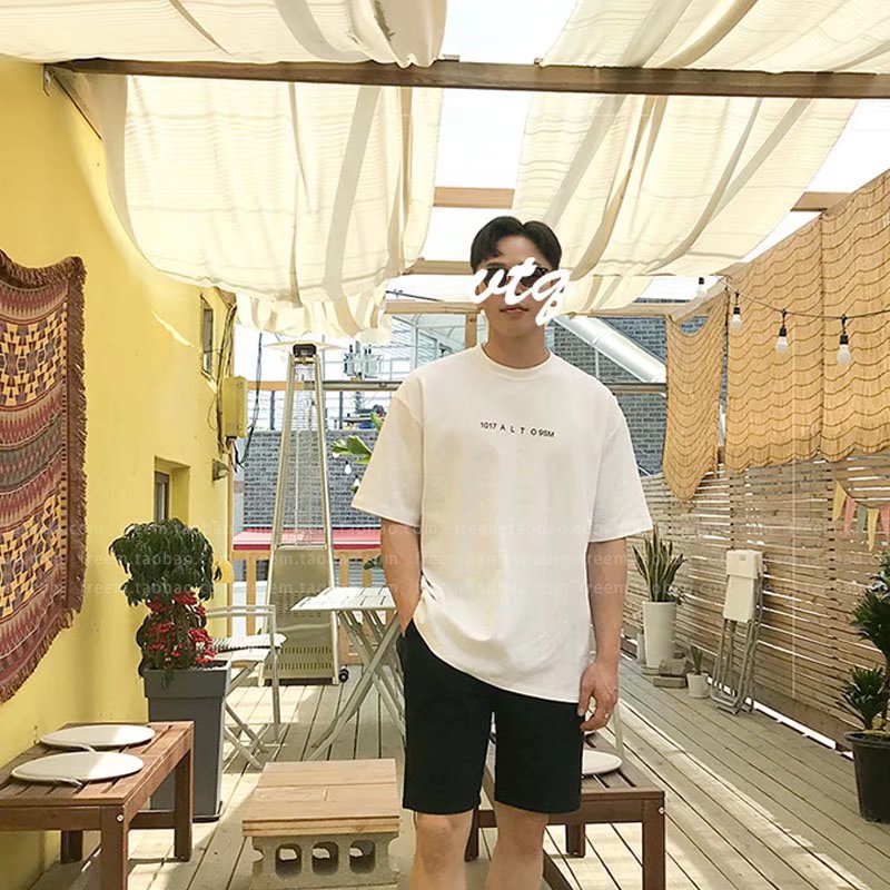 Áo Thun Tay Ngắn Dáng Rộng Cổ Tròn In Chữ Thời Trang Mùa Hè Cho Nam Và Nữ Size M-8XL