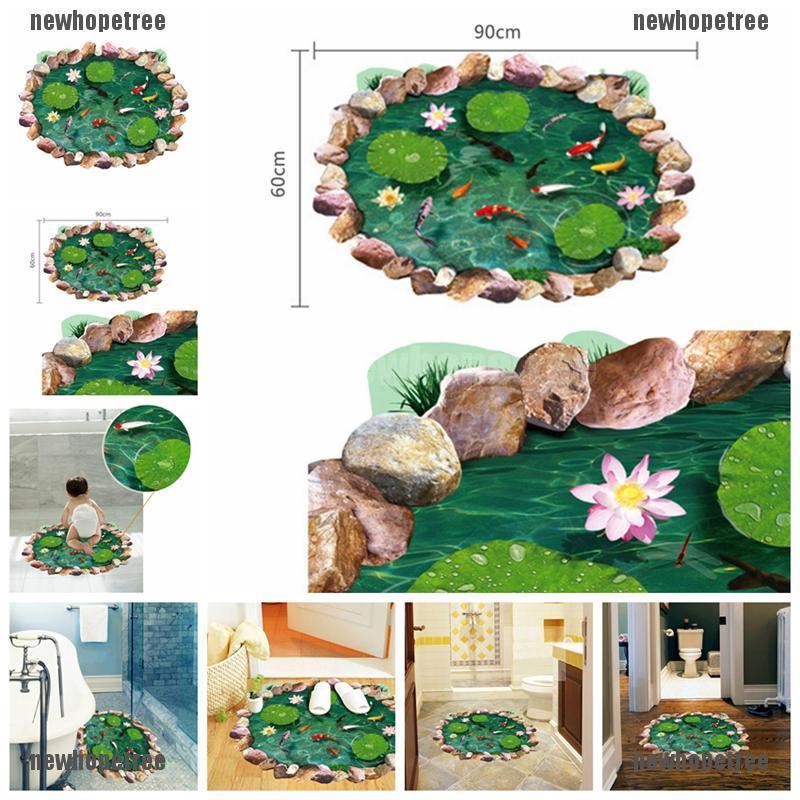 Decal Dán Tường Sàn Và Tường 3D Có Thể Tháo Rời