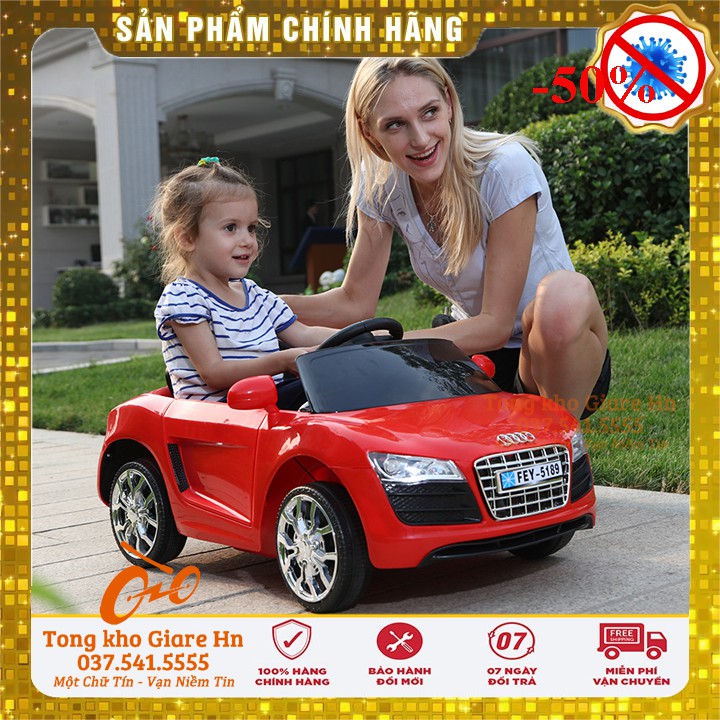 Xe ô tô điện trẻ em FEY 5189, Xe ô tô điện giá rẻ cho bé, Có điều khiển từ xa và tự lái, có nhạc đèn