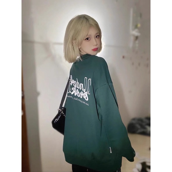 Áo Sweater cổ tròn dài tay Under, thun hoodie form rộng UlzzangChất nỉ cotton đẹp Không Bai xù TrendFree ship