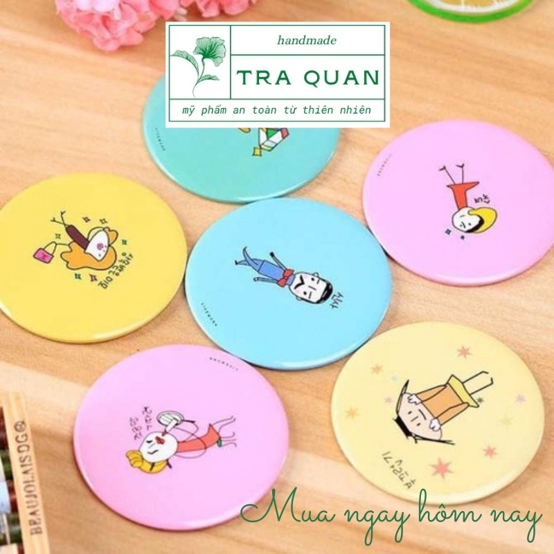 Gương Trang Điểm Mini Siêu Cute Cầm Tay Bỏ Túi Hàn Quốc Tiện Lợi