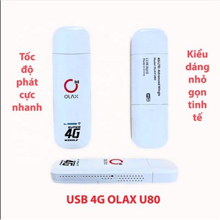 USB Phát Wifi từ Sim 4G ZTE Olax U80-U90 tốc độ cao 4G mới