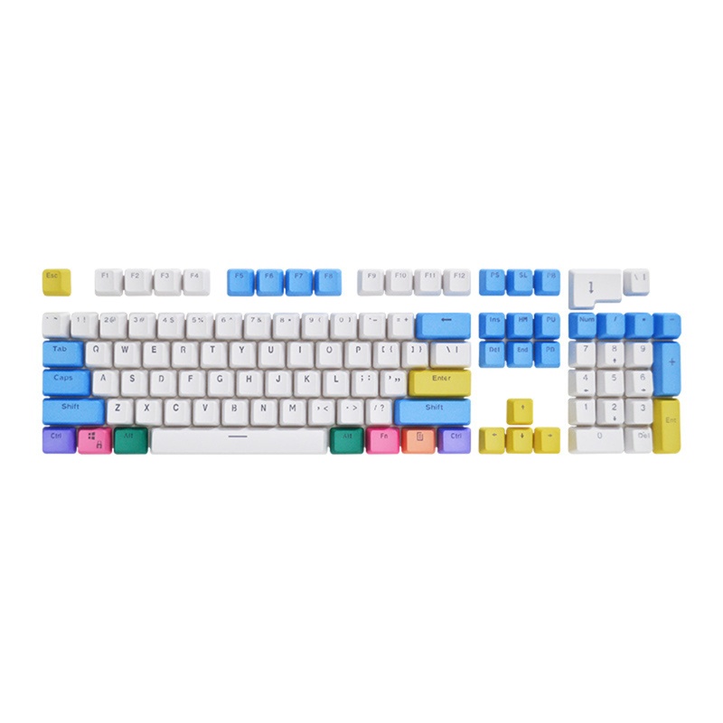 Set 104 Nút Bàn Phím OEM Trong Suốt In Hình Nhóm Nhạc Bts