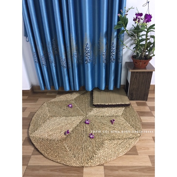 Thảm cói đan tay thủ công-Hàng xuất khẩu