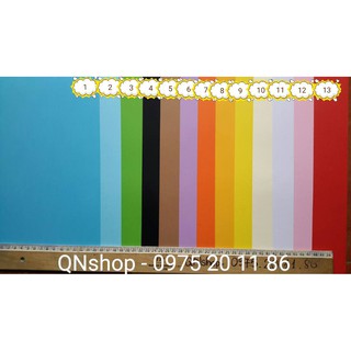 5 tờ bìa màu A4 160 gsm , nguyên liệu làm scrapbook, love box, giấy làm background hoa