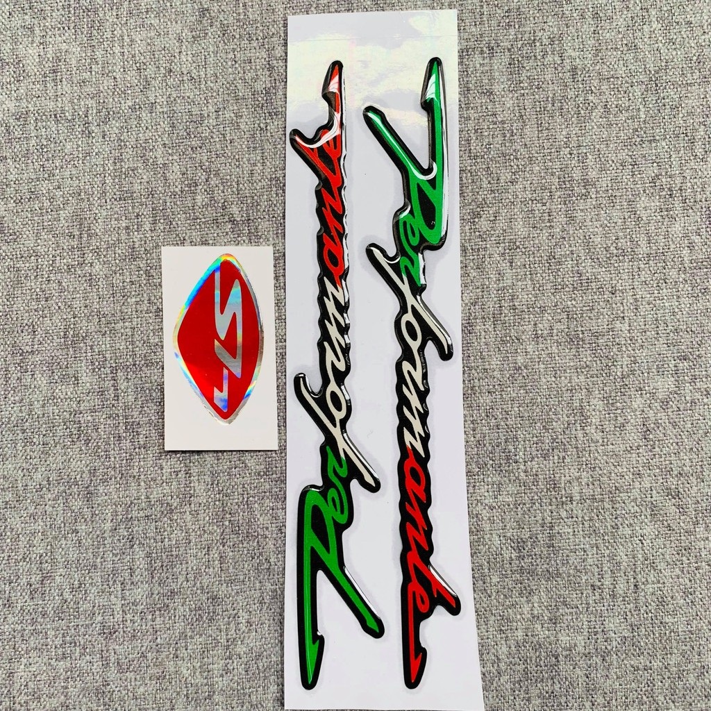 COMBO TEM LOGO CHỮ SH ĐỎ VÀ CHỮ PERFORMANCE CHO DÒNG XE SH ĐẢNG CẤP