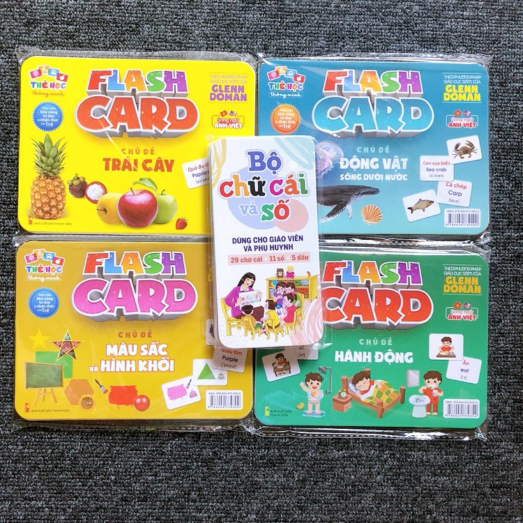 [NHẬN QUÀ 0đ] Thẻ học thông minh cho bé, flashcards 20 chủ đề, 296 thẻ cho bé học tiếng Anh, tiếng Việt, kích thước lớn