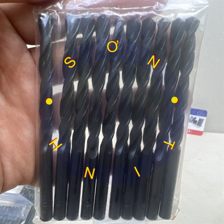 Mũi khoan sắt đen 6 mm HSS tolsen 75010 [ bán lẻ 1 cây]