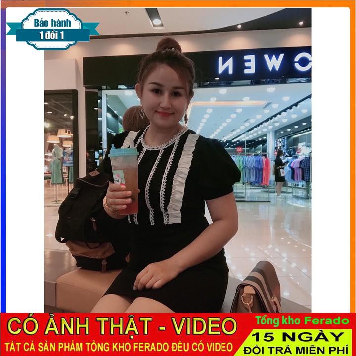 [ xả kho ] MiD Đầm body đen viền trắng V1049 Mie Design ảnh thật