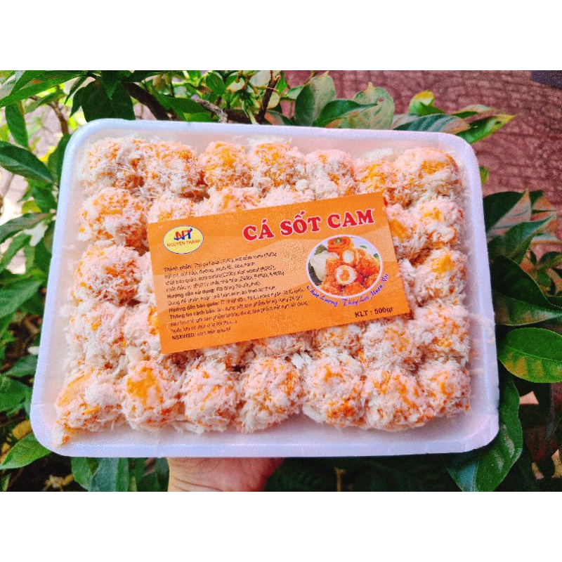 VIÊN CÁ CAM TẨM SỐT MAYONNAISE