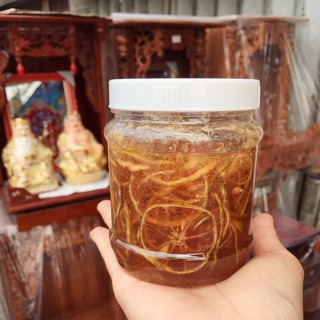 • chanh đào ngâm đường phèn _ hủ 400gr