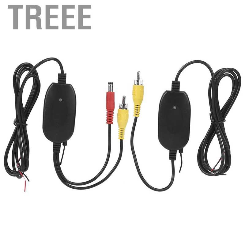 Bộ Thu Phát Tín Hiệu Không Dây Treee 2.4g Rca Cho Gương Chiếu Hậu Xe Hơi