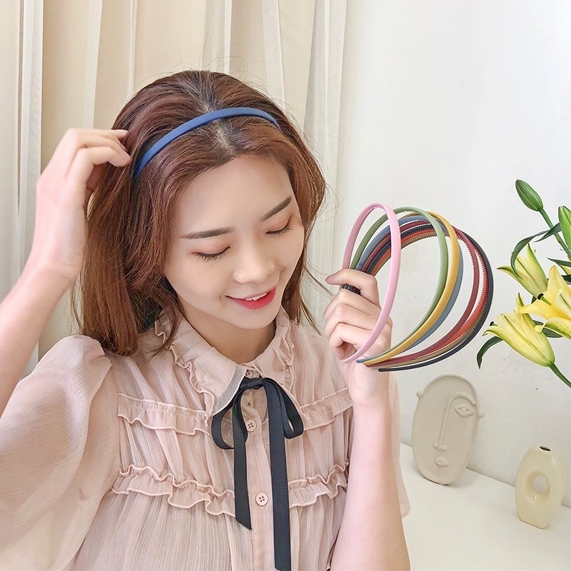 Cài tóc màu kẹo ngọt thiết kế bề mặt nhám phong cách Hàn Quốc cho nữ
