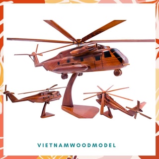 Trực thăng mô hình, mô hình trực thăng ch-53 sea stallion handmade 100% từ gỗ tự nhiên – mô hình xe 102