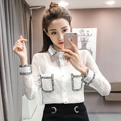 Áo sơ mi xuyên thấu , tự phối nhiều kiểu khác nhau 135