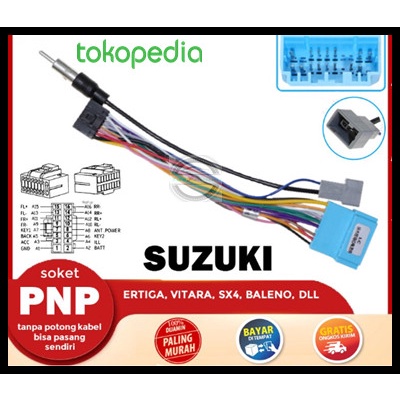 Dây Cáp Âm Thanh PNP Chuyên Dụng Cho ANDROID SUZUKI Av BALENO Giật Gân