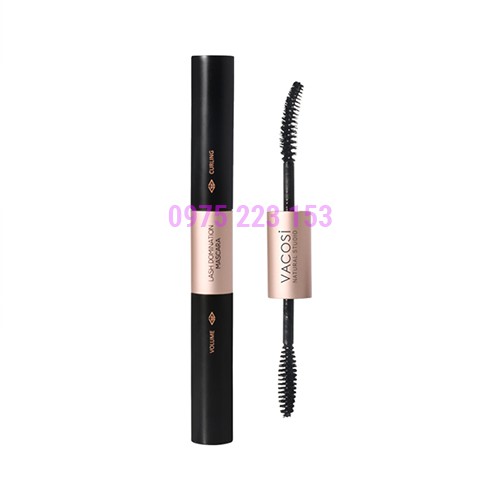 Mascara 2 Đầu Làm Dài &amp; Cong Mi Vacosi Natural Lash Domination 10g