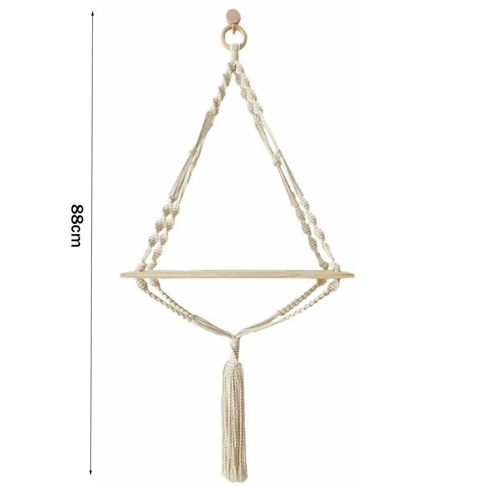 Giá Đỡ Chậu Cây Dây Thừng Cotton Bện Treo Tường Trang Trí Nhà Cửa