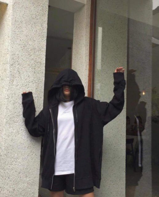 Áo Hoodie Zip Trơn Tay Dài Túi Bụng Ảnh+Clip Thật