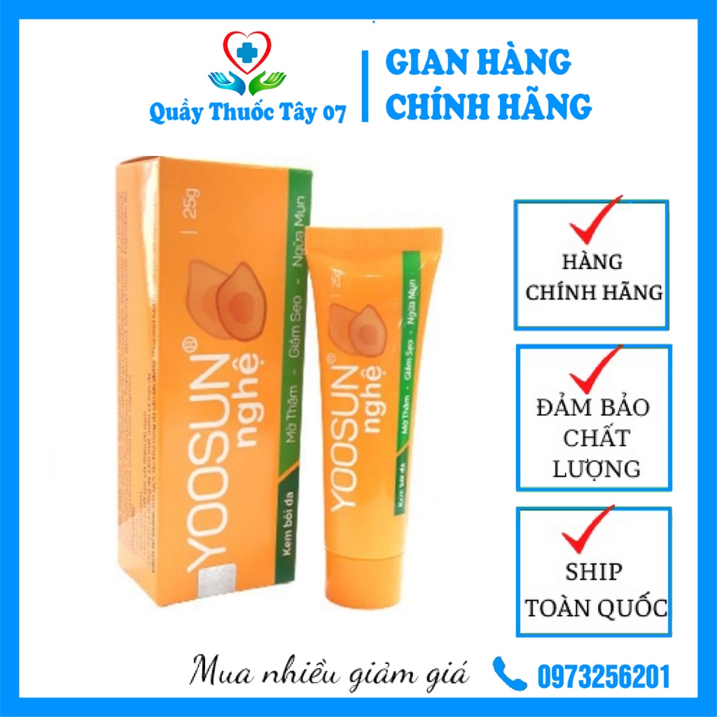 Kem Dưỡng Da Tinh Chất Nghệ Yoosun 25g Giúp Làm Dịu Da Ngừa Sẹo Ngăn Ngừa Mụn Xóa Thâm Cho Làn Da Sáng Mịn Màng