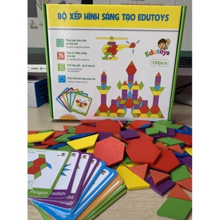 Bộ ghép hình 155 chi tiết Pattern Blocks