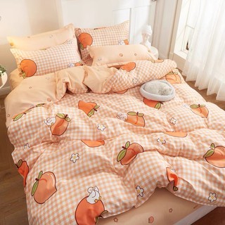 Bộ chăn ga gối Cotton Poly quả đào