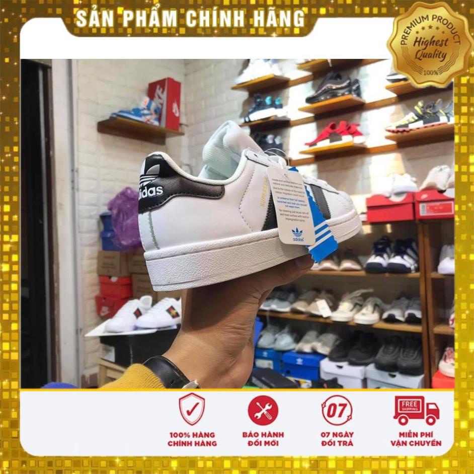 giày adidas superstar (tem vàng) - bh12