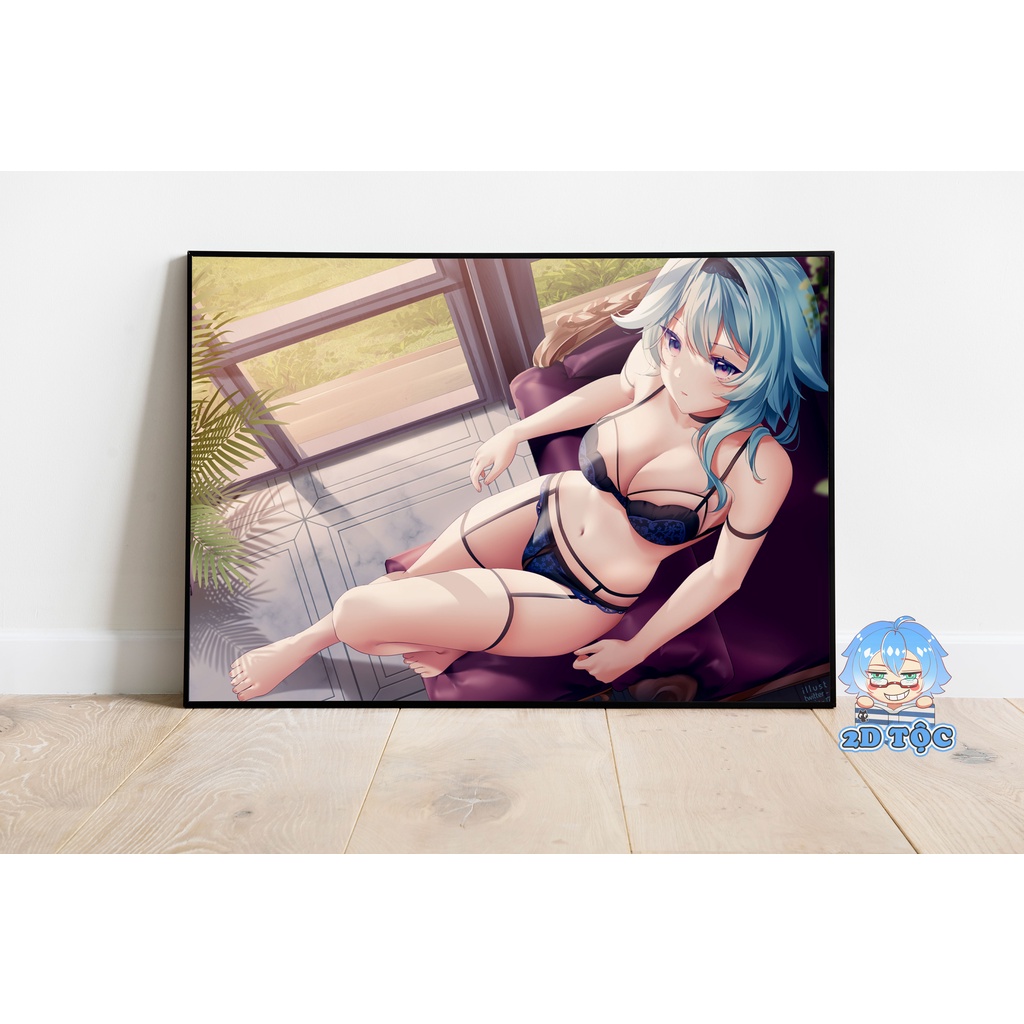 Ảnh poster A3 chất lượng chuẩn Eula  (10) Game Genshin Impact – tranh dán tường 2D Tộc Shop