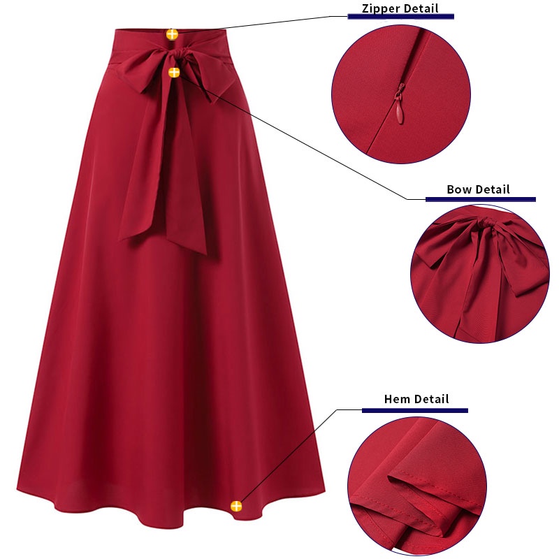 Chân váy dài ZANZEA phối khóa kéo thời trang dành cho nữ