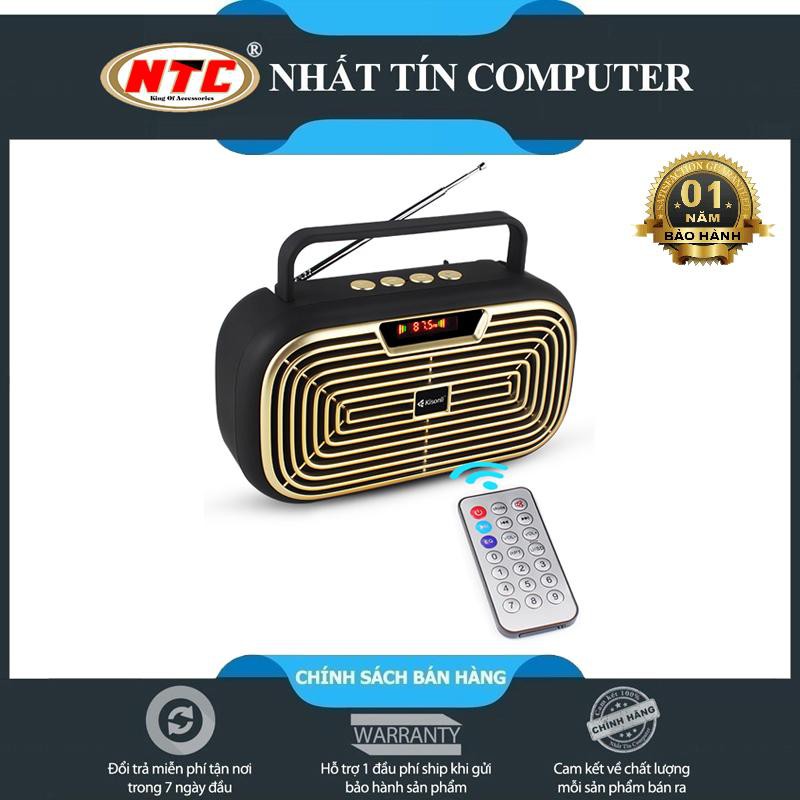 Loa bluetooth Kisonli KS-1990 tích hợp anten bắt sóng cực mạnh, kèm romote, hỗ trợ thẻ nhớ/ USB/ FM/ AUX (nhiều màu)