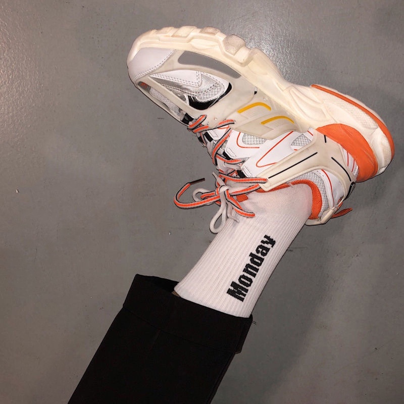 Vớ Thể Thao Cổ Cao Thoáng Khí In Chữ Thời Trang Thu Đông Cho Nam Và Nữ