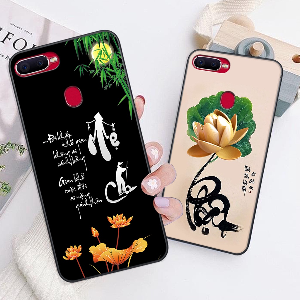 Ốp Lưng Oppo A5S / A7/F9 / A12 / A11K In Hình Chữ Tài Chữ Lộc, Cha Mẹ, Bình An Siêu Đẹp