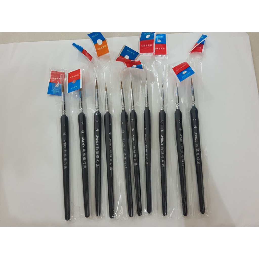 Cọ tỉa Maries nhiều số (000-7)