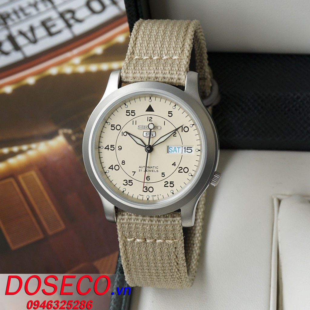 Đồng hồ nam seiko 5 quân đội SNK803K2