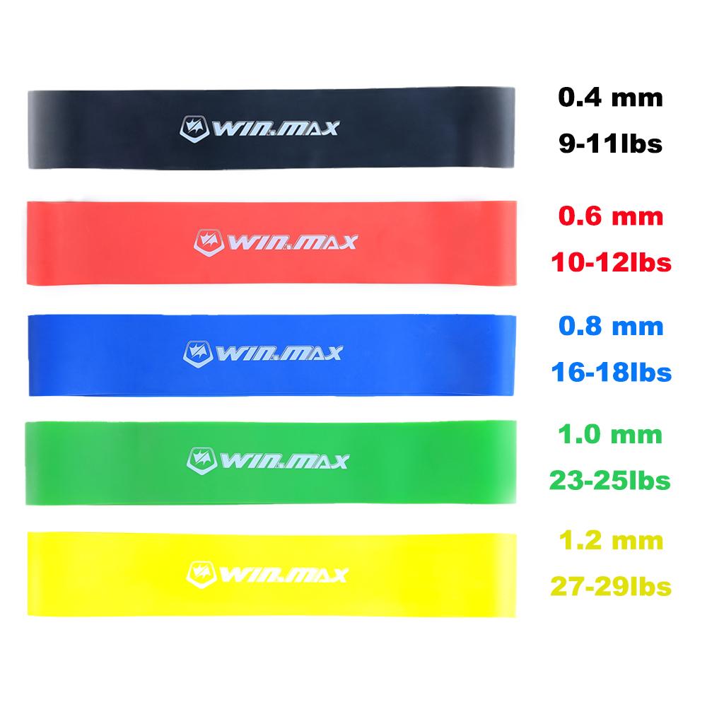 Bộ 5 dây đai kháng lực WINMAX có 5 mức độ khác nhau tiện dụng cho thể thao