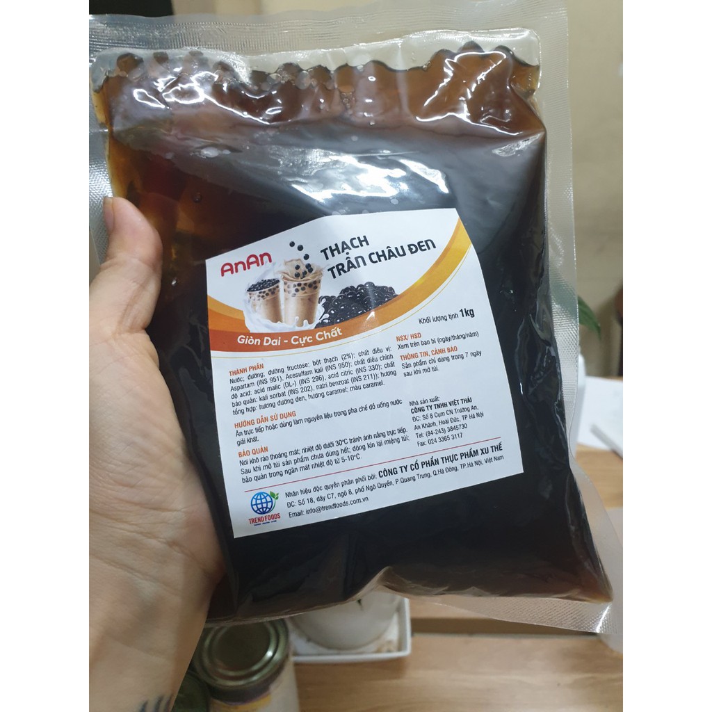 Thạch 3q trắng gói 1kg - trân châu ngọc trai loại 1kg tiện dụng | BigBuy360 - bigbuy360.vn