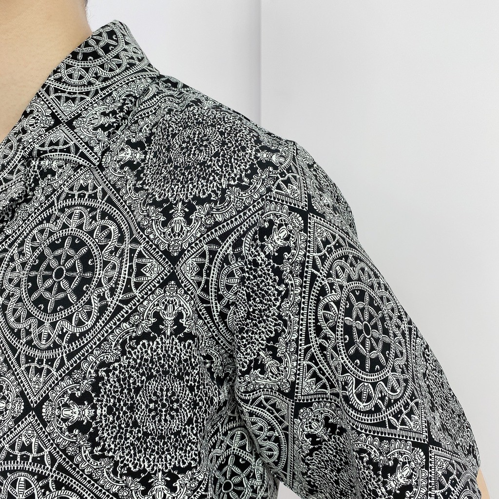 Áo Sơ Mi Nam Hoạ Tiết Vintage Cộc Tay BANANA HOMME Chất Lụa Cao Cấp, thoáng mát, không nhăn 2021