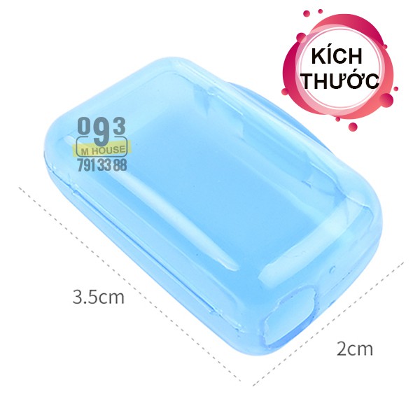 Combo 4 nắp đậy bàn chải đánh răng, hộp bọc đầu bảo vệ bàn chải
